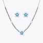 Aqua Bloom Pearl Necklace &amp; Earrings Combo image 2