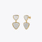Golden Triangle Drop Earrings image 2