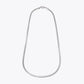 The Alencia Sleek Herringbone Silver Chain image 1