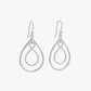 Silver Infinity Teardrop Dangler Earrings image 2