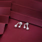 Pearl Arc Stud Earrings image 0
