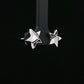 Black & White Star Stud Earrings