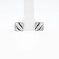 Geometric Silver Square Stud Earrings