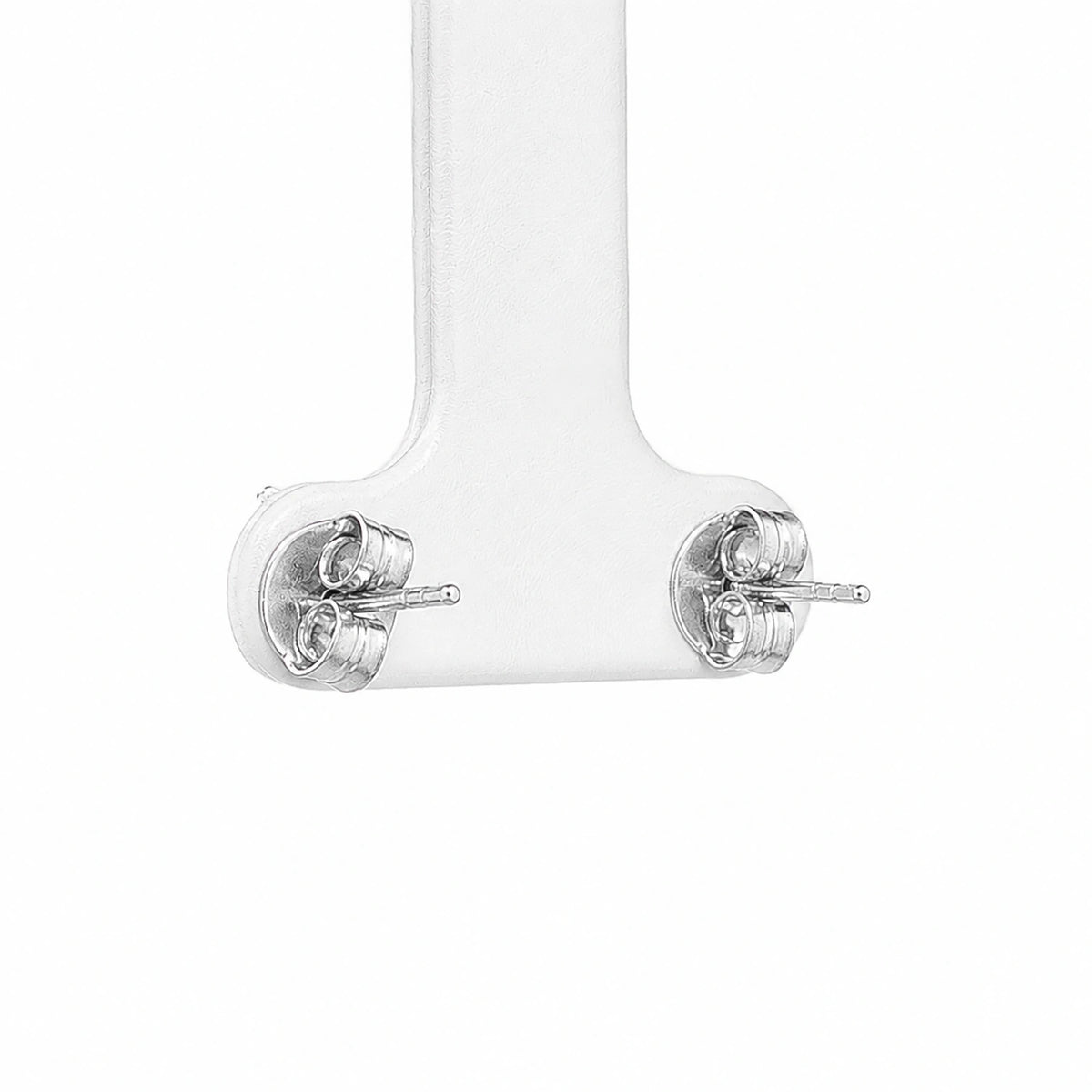 Apple Charm Silver Stud Earrings