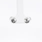 Minimal Heart Silver Stud Earrings