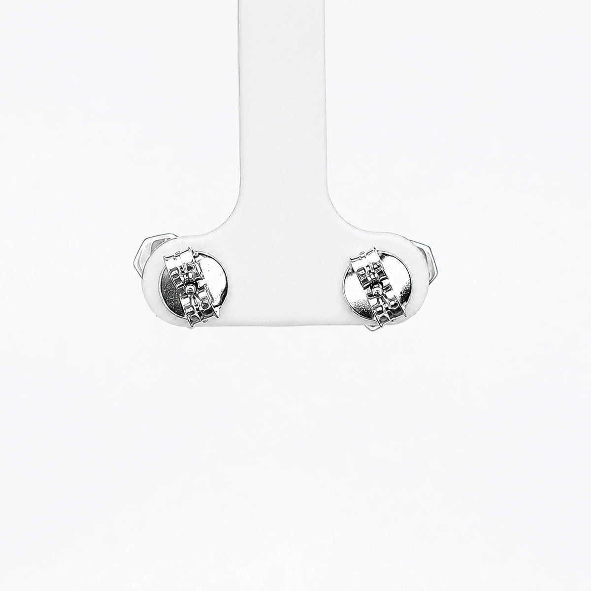 Minimal Heart Silver Stud Earrings
