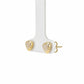 Golden Triangle Pearl Stud Earrings