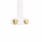 Golden Triangle Pearl Stud Earrings