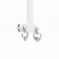 Heart Pearl Silver Drop Earrings