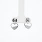 Heart Pearl Silver Drop Earrings