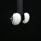 Luna Pearl Square Stud Earrings