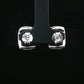 Luna Pearl Square Stud Earrings