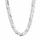 Alencia Luxe Iced Cuban Silver Chain