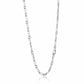 Alencia Modern Bar Link Silver Chain