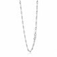 Alencia Modern Bar Link Silver Chain