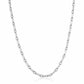Alencia Modern Bar Link Silver Chain