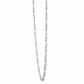 Alencia Classic Figaro Silver Chain