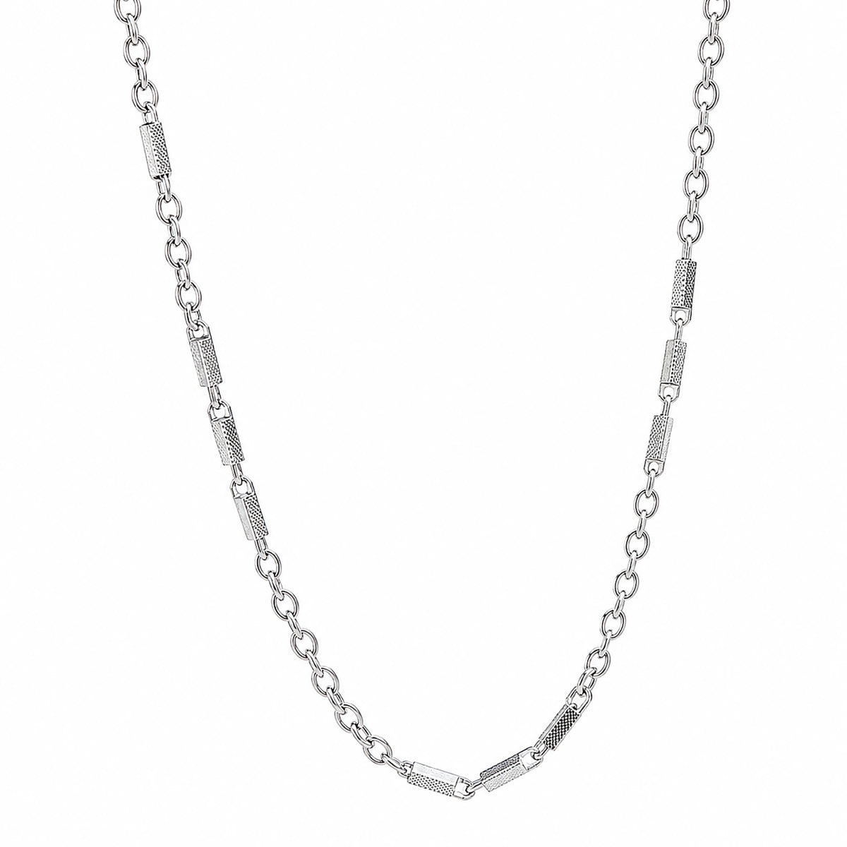 Alencia Urban Bar Link Silver Chain