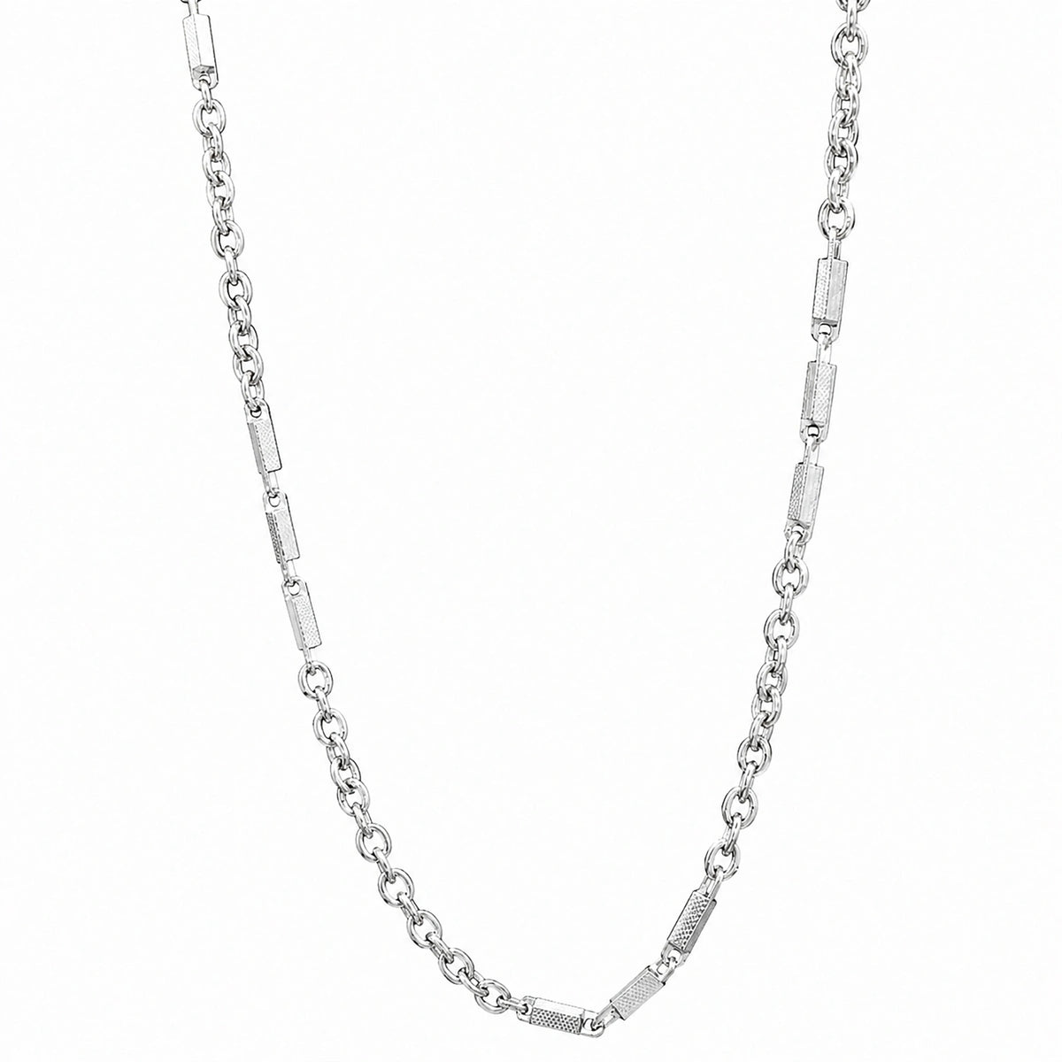 Alencia Urban Bar Link Silver Chain