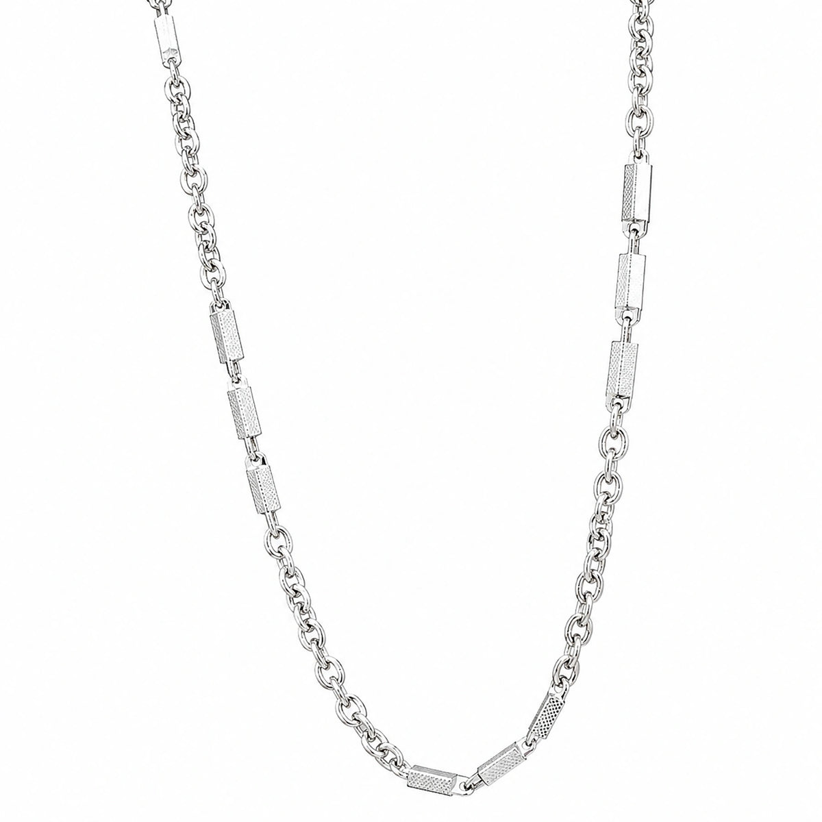 Alencia Urban Bar Link Silver Chain