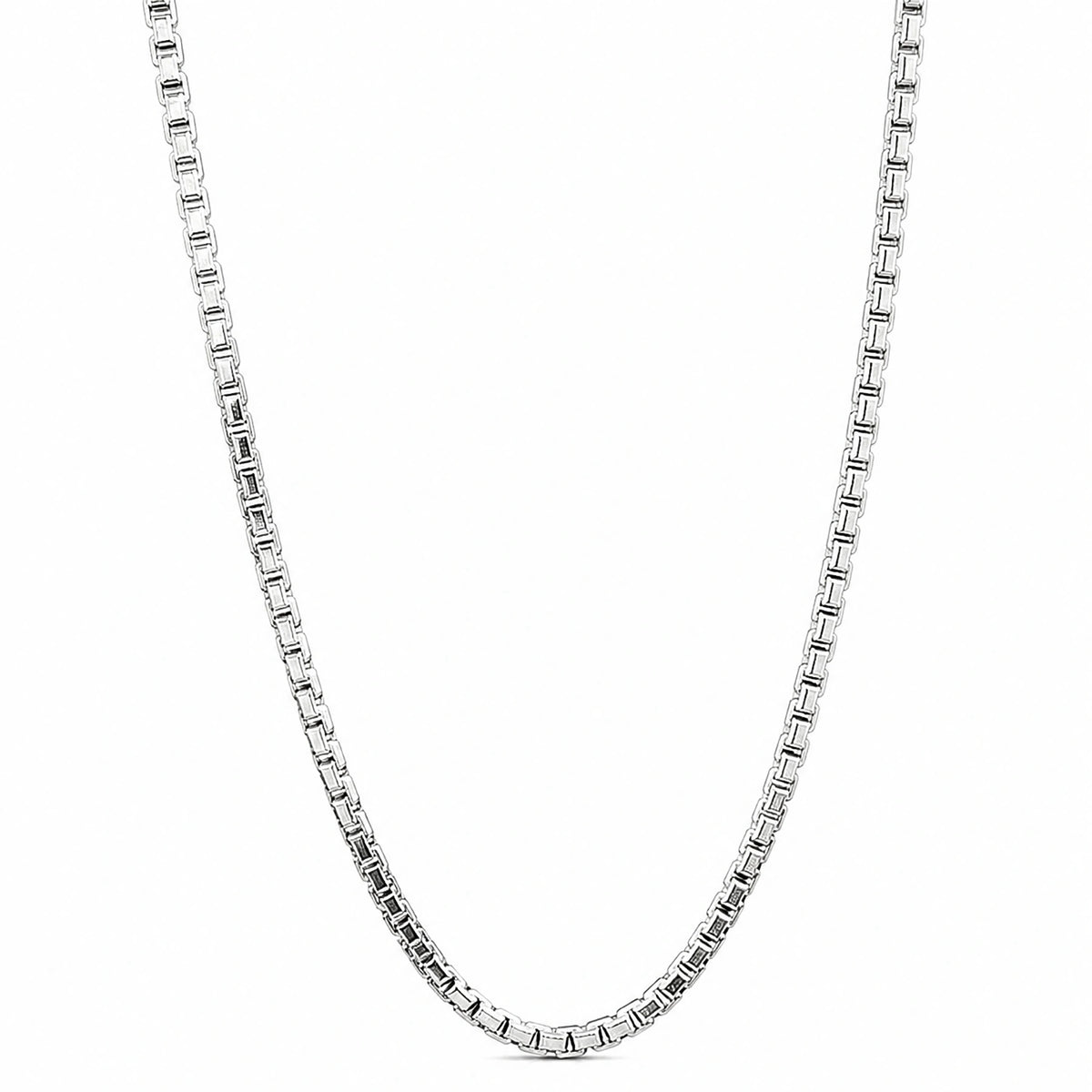 Alencia Limited Edition Box Link Silver Chain Necklace