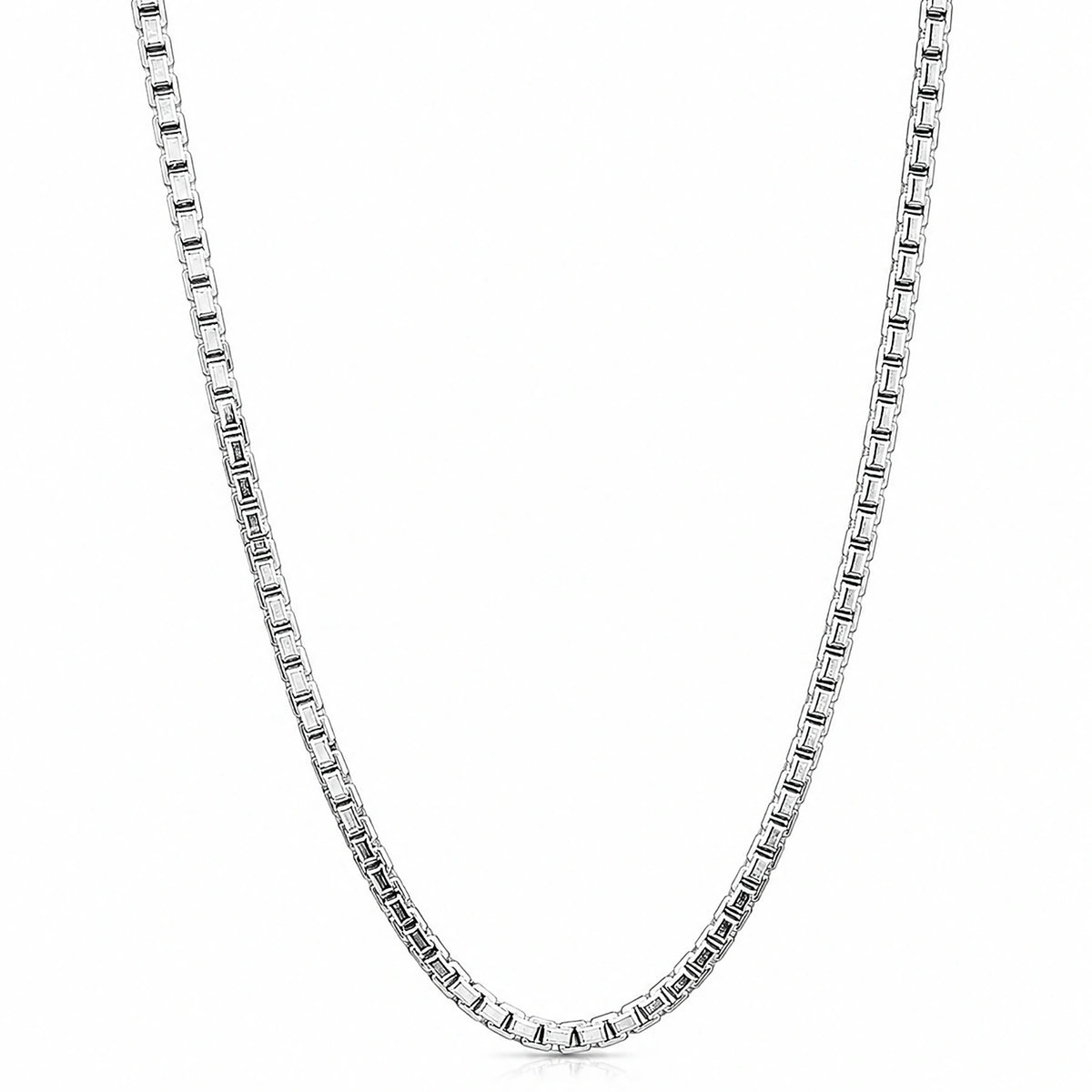 Alencia Limited Edition Box Link Silver Chain Necklace
