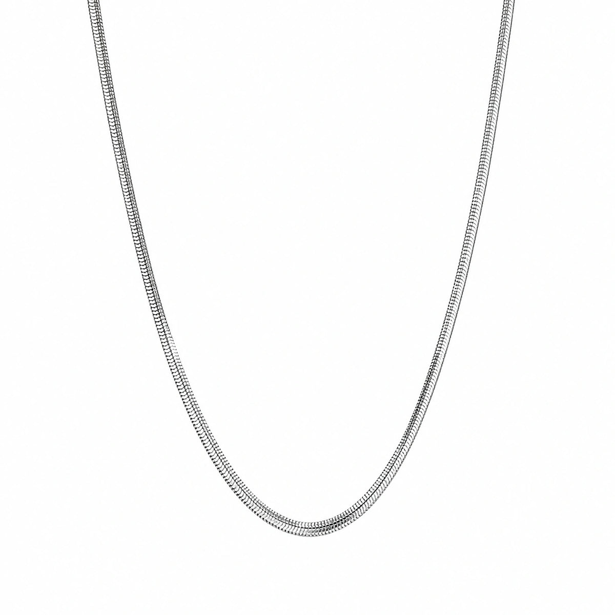 Alencia Limited Edition Snake Chain Silver Necklace