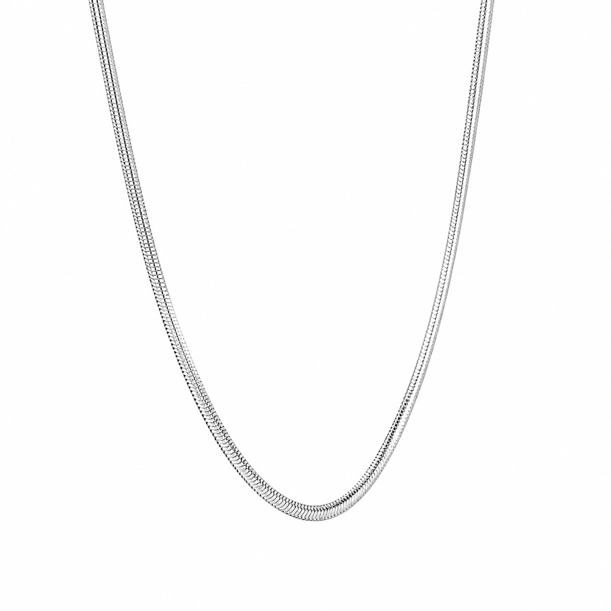 Alencia Limited Edition Snake Chain Silver Necklace