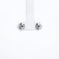 Silver Heart Mother-of-Pearl Stud Earrings