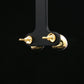 Dual-Tone Pebble Stud Earrings