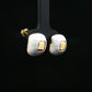 Dual-Tone Square Stud Earrings