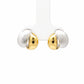 Two-Tone Dome Stud Earrings