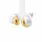 Two-Tone Dome Stud Earrings
