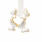 Two-Tone Butterfly Drop Earrings