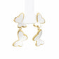 Two-Tone Butterfly Drop Earrings