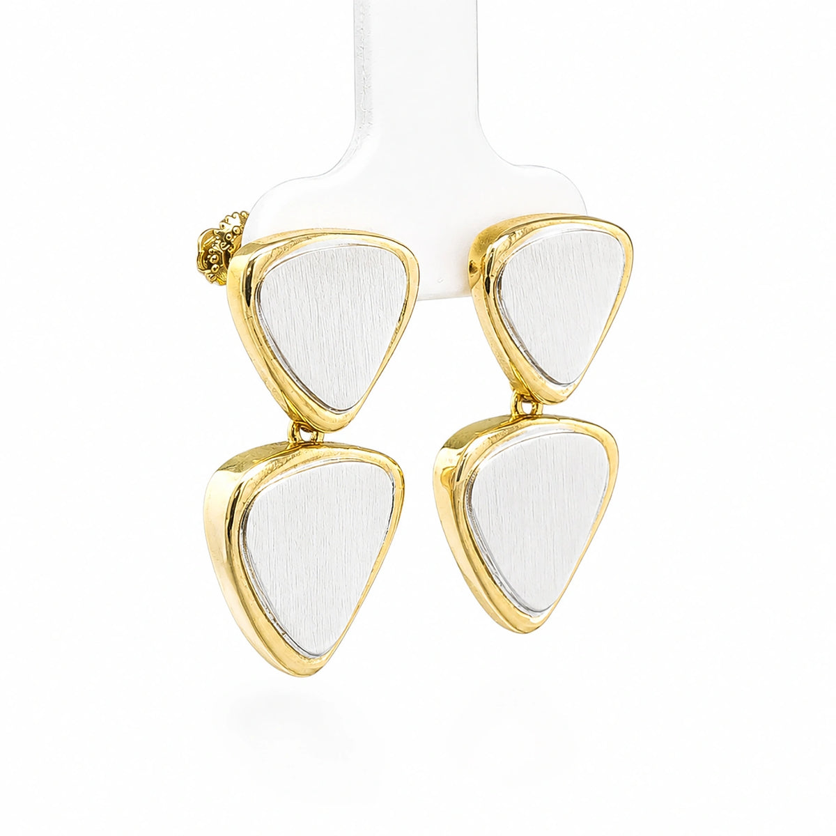 Golden Triangle Drop Earrings