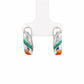 Turquoise Sunset Silver Hoop Earrings