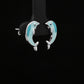 Ocean Dolphin Blue Stud Earrings