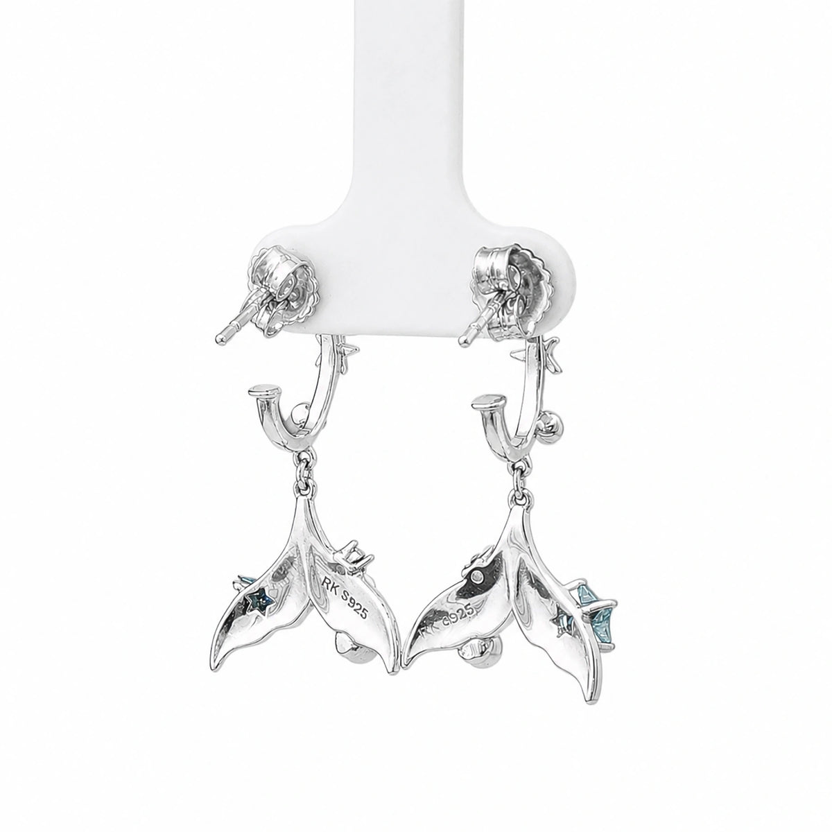 Ocean Tail Star Pearl Drop Earrings