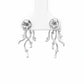 Ocean Jellyfish Blue Drop Earrings