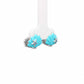Blue Shell Starfish Stud Earrings