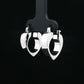 925 Silver Heart Hoop Earrings