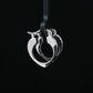 925 Silver Heart Hoop Earrings