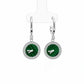 Silver Cushion Spark Stud Earrings