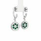 Silver Cushion Spark Stud Earrings