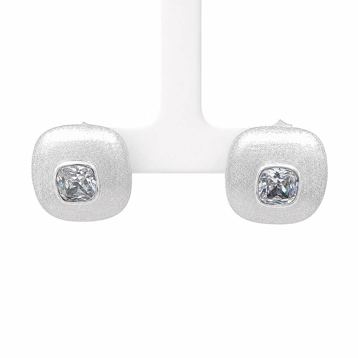The Frost Crystal Cushion Studs