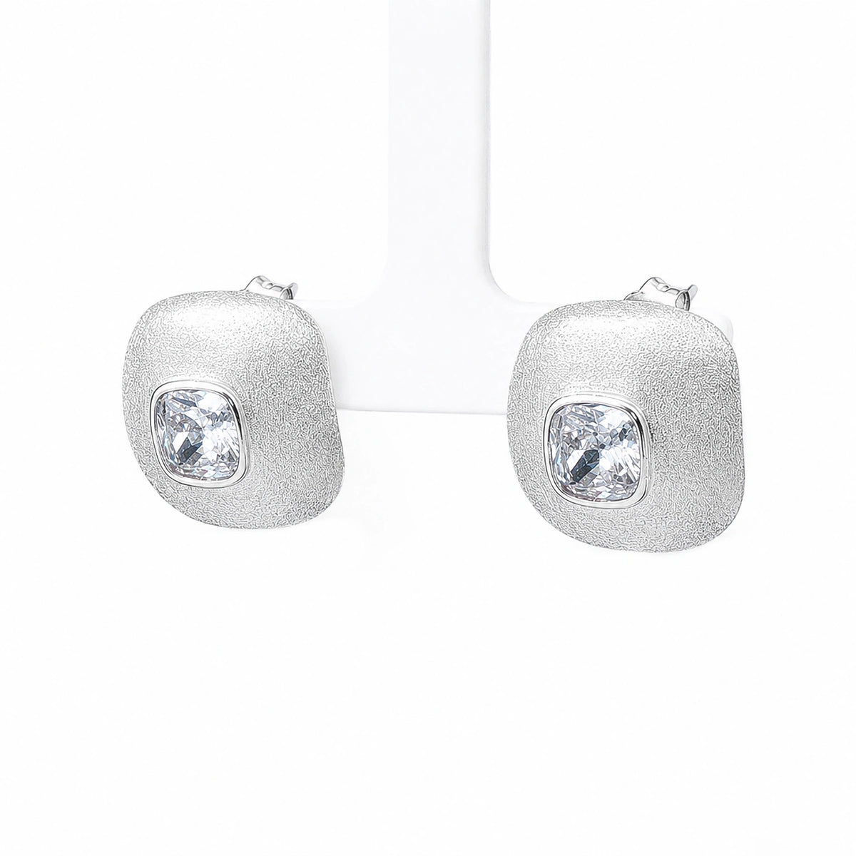 The Frost Crystal Cushion Studs