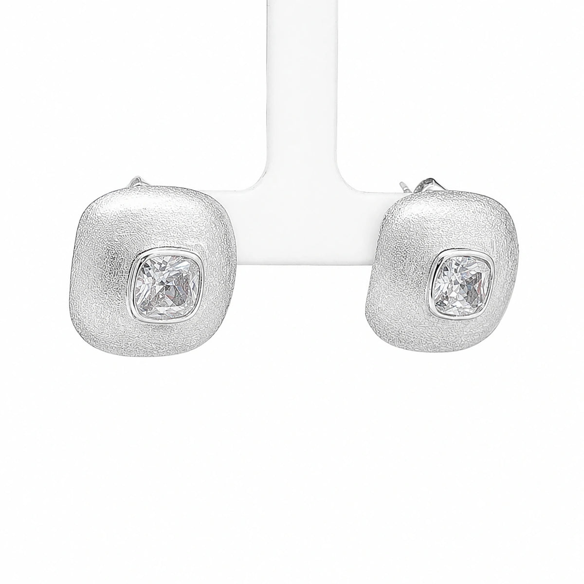 The Frost Crystal Cushion Studs