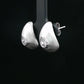 Silver Dewdrop Crystal Stud Earrings