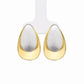 Two-Tone Teardrop Stud Earrings